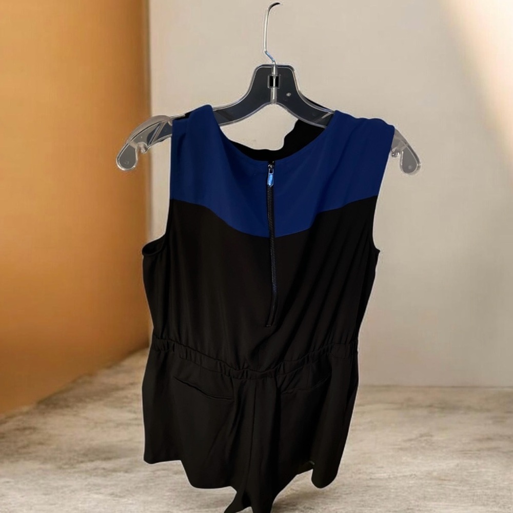 Stylish Black and Blue Jumpsuit